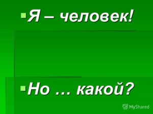 человек-главная